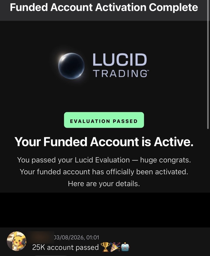 Lucid Trading · 25K funded